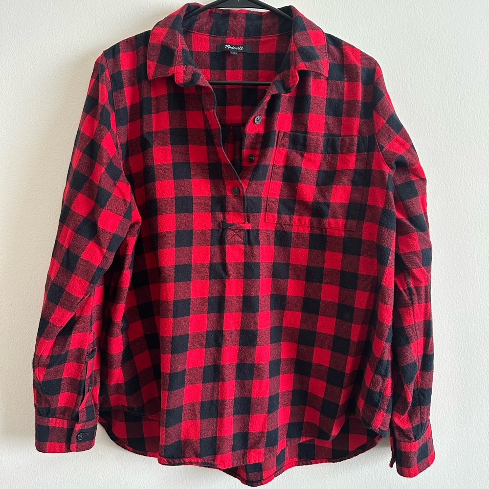 Madewell Flannel Popover Shirt